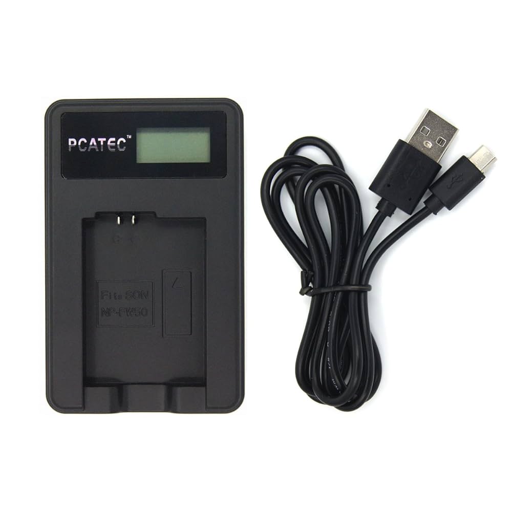 Amazon | 【PCATEC】 SONY NP-FW50対応新型USB充電器☆LCD付4
